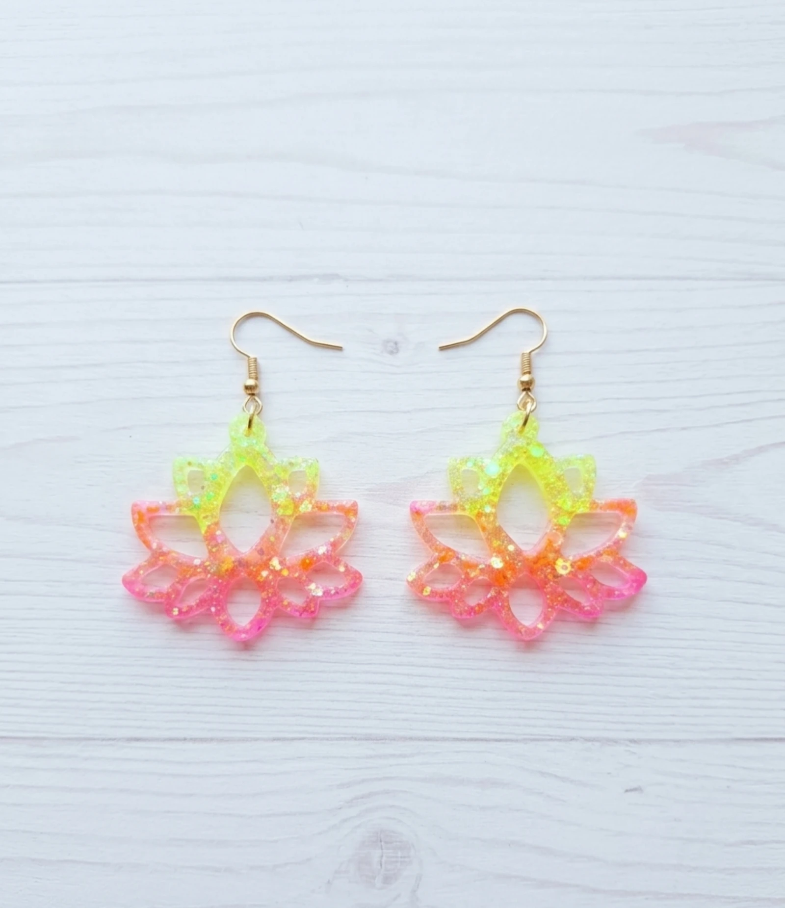 Boucles d'oreilles lotus🥰